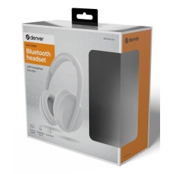 Denver BTH-235W Zestaw słuchawkowy Bezprzewodowy Opaska na głowę Połączenia/muzyka Bluetooth Biały