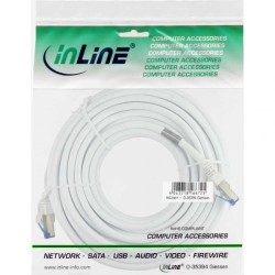 InLine 76800W kabel sieciowy Biały 10 m Cat6a S/FTP (S-STP)