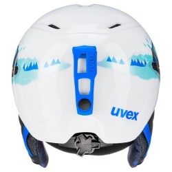 Kask narciarski dziecięcy Uvex Manic Caterpillar biały 46-50