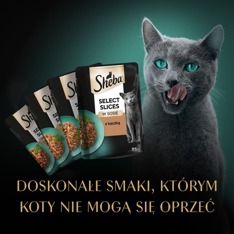 SHEBA Selection Select Slices Drobiowe Smaki 85g SHEBA Selection Select Slices Drobiowe Smaki 85g
