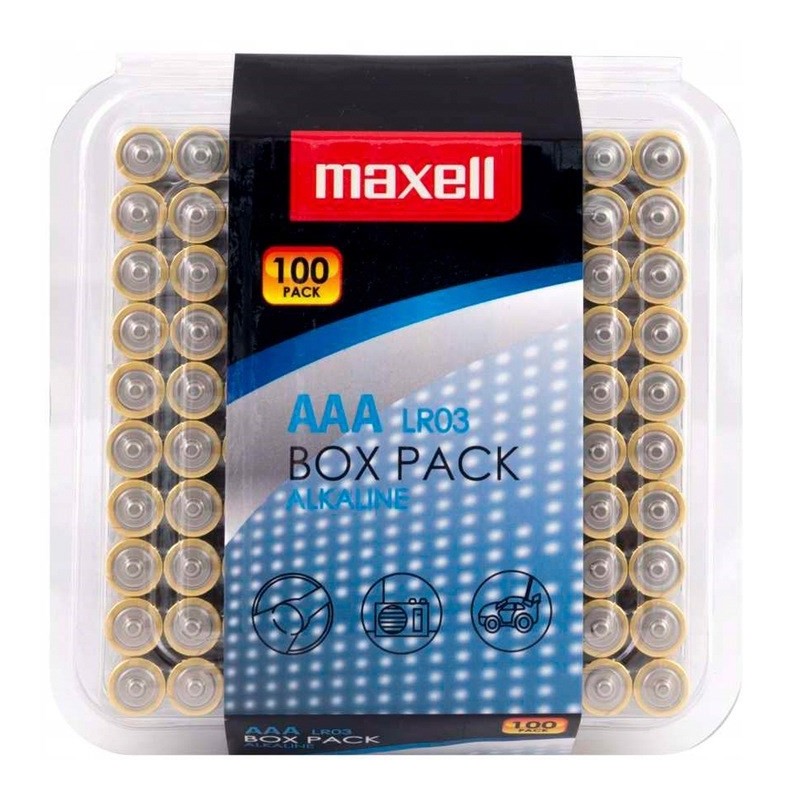MAXELL Bateria alkaliczna Alkaline LR03 AAA 1.5V 100 szt