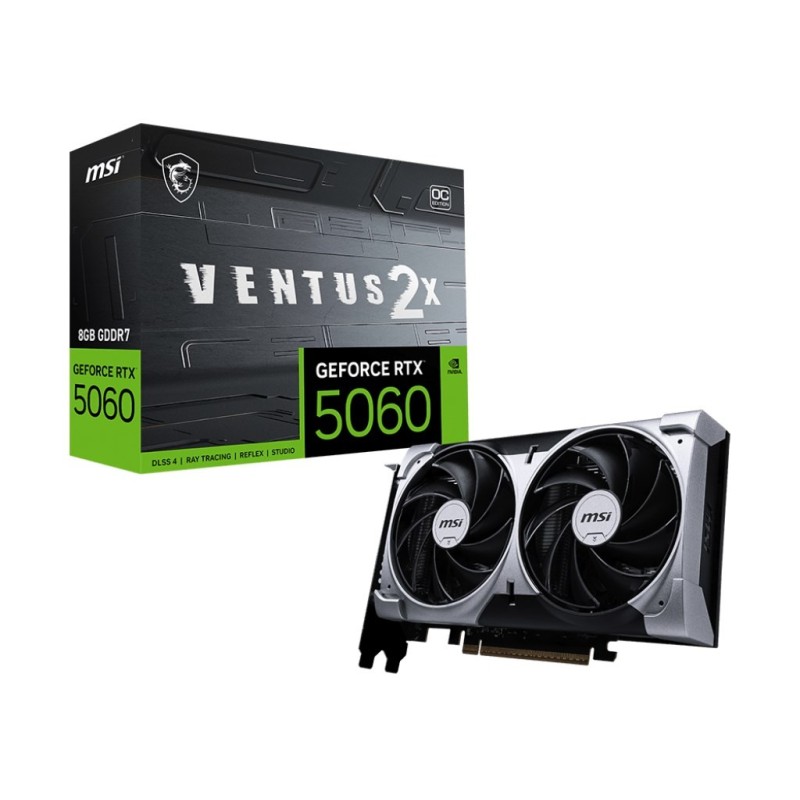 Karta graficzna MSI RTX 5060 8G VENTUS 2X OC Karta graficzna MSI RTX 5060 8G VENTUS 2X OC