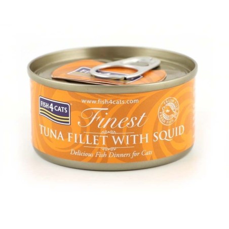Fish4Cats Finest filet Tuńczyk z Kałamarnicami 70g