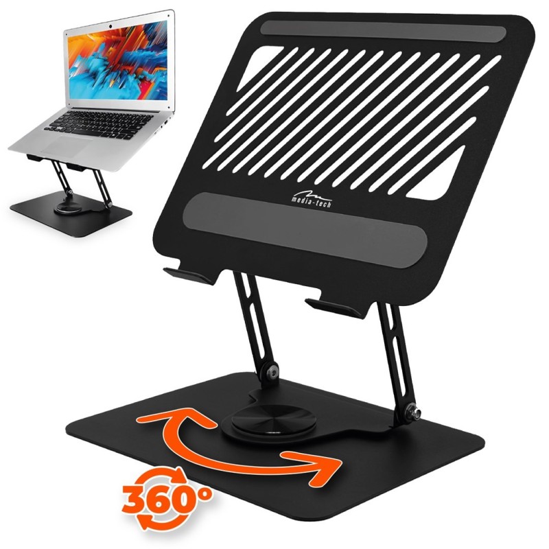 MEDIA-TECH REGULOWANA, OBRACANA, ERGONOMICZNA PODSTAWKA POD LAPTOPA LAPTOP STAND ROTO MT2662 MEDIA-TECH REGULOWANA, OBRACANA, ERGONOMICZNA PODSTAWKA POD LAPTOPA LAPTOP STAND ROTO MT2662