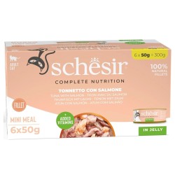 SCHESIR M-Pack Tuńczykiem z łososiem 6x50g