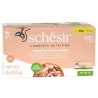 SCHESIR M-Pack Tuńczykiem z łososiem 6x50g