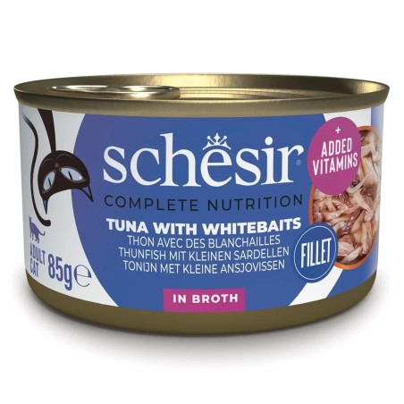 SCHESIR dla kotów Adult w Naturalnym Soku Tuńczyk z anchovies 85g