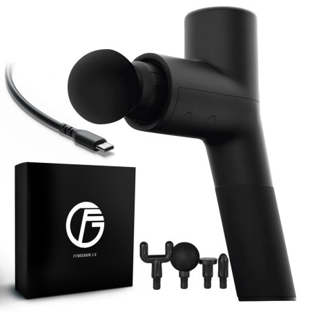 Extralink Massage Gymgun Fit 2.0 Lite | Pistolet do masażu | 4 głowice, 6 trybów
