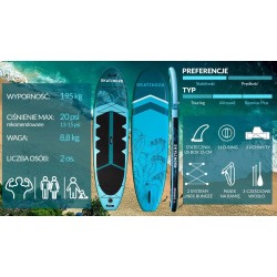 Deska SUP SKATINGER Octopus 335x86x15 cm Allround