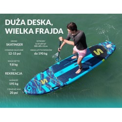 Deska SUP SKATINGER Asiaticus 350x89x15 cm Yoga
