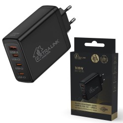 Extralink Smart Life Fast Charger 100W GaN | Ładowarka | 3x USB-C, USB-A, CHARESL01