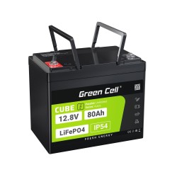 GREEN CELL AKUMULATOR LIFEPO4 CUBE 80AH 12V/12.8V 1024WH LFPGC12V80AH