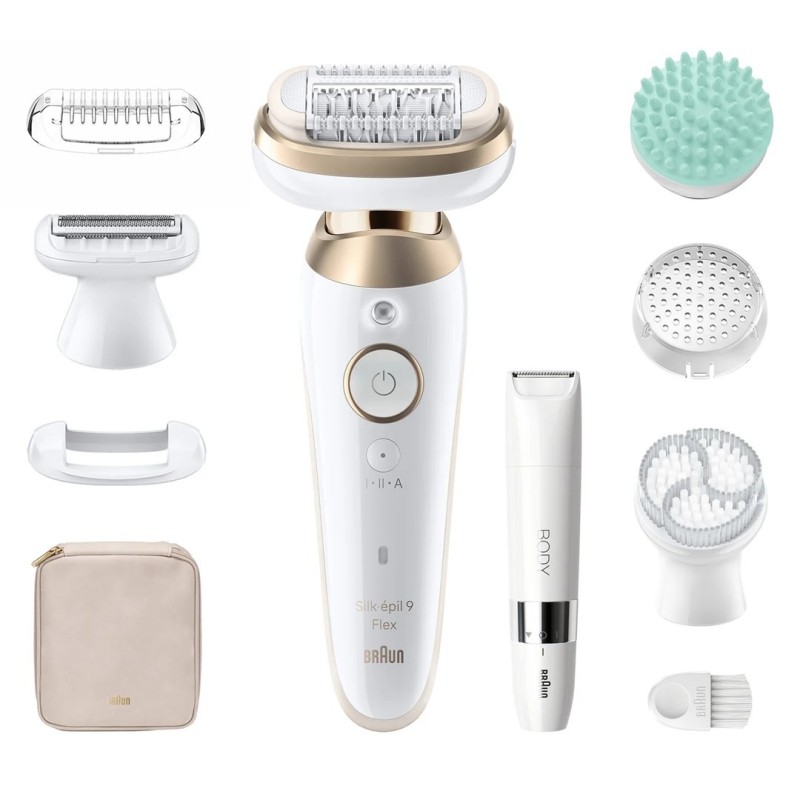 Braun Silk-épil 9 Flex SkinSpa 9-481 3D Złoto, Biały Braun Silk-épil 9 Flex SkinSpa 9-481 3D Złoto, Biały