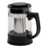 Resto Kitchenware 90512 dzbanek do herbaty Pojedynczy dzbanek 950 ml Czarny, Przezroczysty