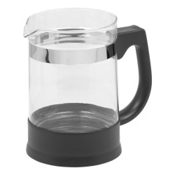 Resto Kitchenware 90512 dzbanek do herbaty Pojedynczy dzbanek 950 ml Czarny, Przezroczysty