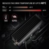 Axagon CLR-M2XL system chłodzenia komputerów M.2 NVMe SSD, Dysk SSD Radiator Czarny 1 szt.