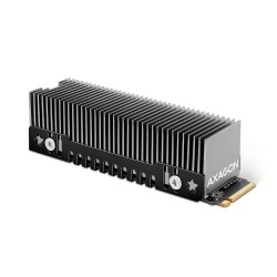 Axagon CLR-M2XT M.2 SSD Passivkühler Aluminium - 2280 M.2 NVMe SSD, Dysk SSD Radiator Czarny, Szary 1 szt.