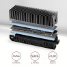 Axagon CLR-M2XT M.2 SSD Passivkühler Aluminium - 2280 M.2 NVMe SSD, Dysk SSD Radiator Czarny, Szary 1 szt.