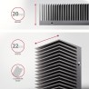 Axagon CLR-M2XT M.2 SSD Passivkühler Aluminium - 2280 M.2 NVMe SSD, Dysk SSD Radiator Czarny, Szary 1 szt.