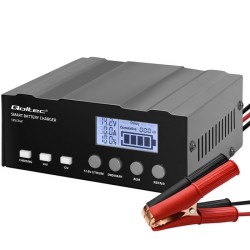 QOLTEC ŁADOWARKA 12V | 12.6V | 24V | PROSTOWNIK Z FUNKCJĄ NAPRAWY DO AGM GEL LIFEPO4 | LCD
