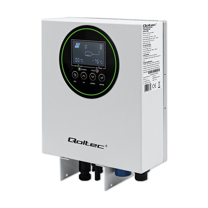 Qoltec Inwerter Przetwornica solarna do grzania wody ECO Solar Boost MPPT BYPASS LCD 3kW/4kW Wi-fi