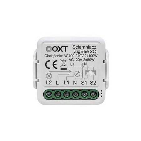 Moduł OXT mini ściemniacz 2 obwody ZigBee TUYA