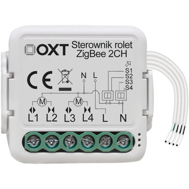 Moduł OXT mini sterownik 2 rolety ZigBee TUYA
