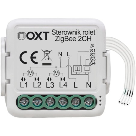 Moduł OXT mini sterownik 2 rolety ZigBee TUYA