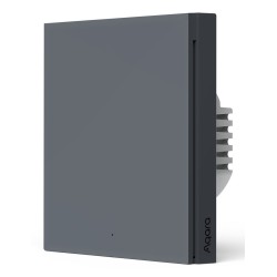 AQARA SMART WALL SWITCH H1 GREY (NO NEUTRAL, SINGLE ROCKER)