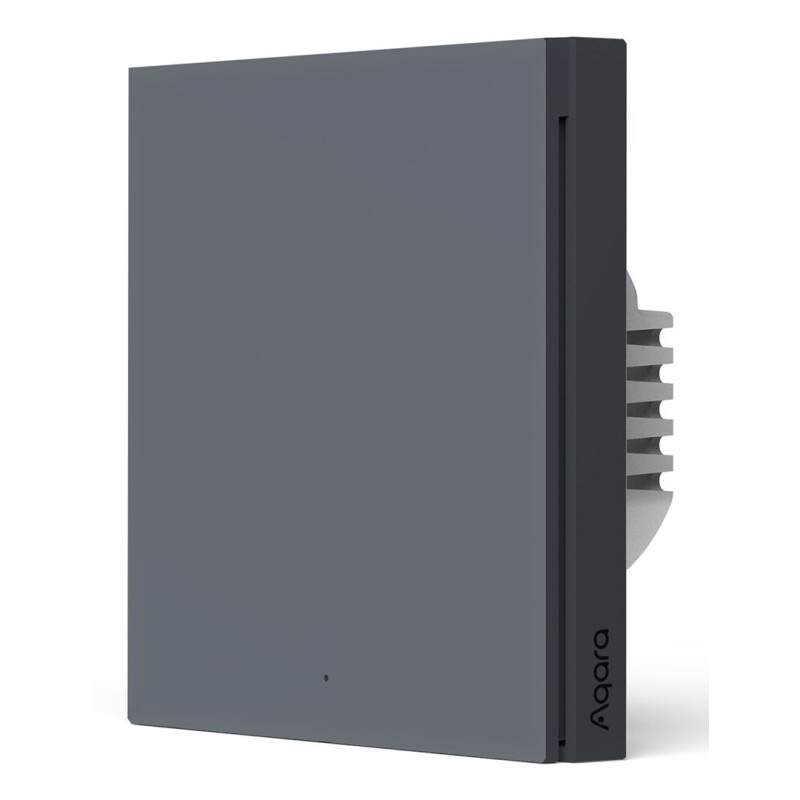 AQARA SMART WALL SWITCH H1 GREY (NO NEUTRAL, SINGLE ROCKER) AQARA SMART WALL SWITCH H1 GREY (NO NEUTRAL, SINGLE ROCKER)
