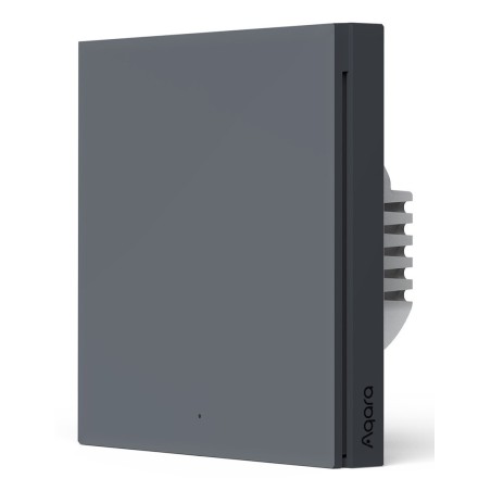 AQARA SMART WALL SWITCH H1 GREY (NO NEUTRAL, SINGLE ROCKER)