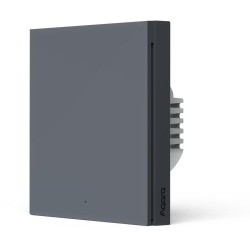 AQARA SMART WALL SWITCH H1 GREY (NO NEUTRAL, SINGLE ROCKER)