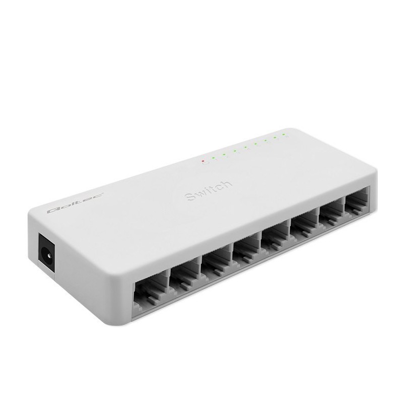 Qoltec 52248 łącza sieciowe Nie zarządzany Biały Qoltec 52248 łącza sieciowe Nie zarządzany Biały