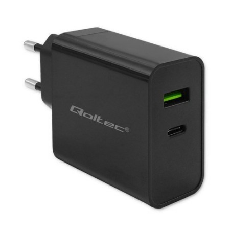 Qoltec 52378 ładowarka do urządzeń przenośnych Laptop, Przenośna konsola do gier, Power bank, Smartfon, Smartwatch, Tablet