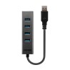 Lindy 43324 huby i koncentratory USB 3.2 Gen 1 (3.1 Gen 1) Type-A 5000 Mbit/s Czarny
