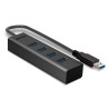 Lindy 43324 huby i koncentratory USB 3.2 Gen 1 (3.1 Gen 1) Type-A 5000 Mbit/s Czarny