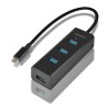 Axagon HUE-S2C huby i koncentratory USB 3.2 Gen 1 (3.1 Gen 1) Type-A 5000 Mbit/s Czarny