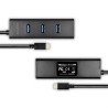 Axagon HUE-S2C huby i koncentratory USB 3.2 Gen 1 (3.1 Gen 1) Type-A 5000 Mbit/s Czarny