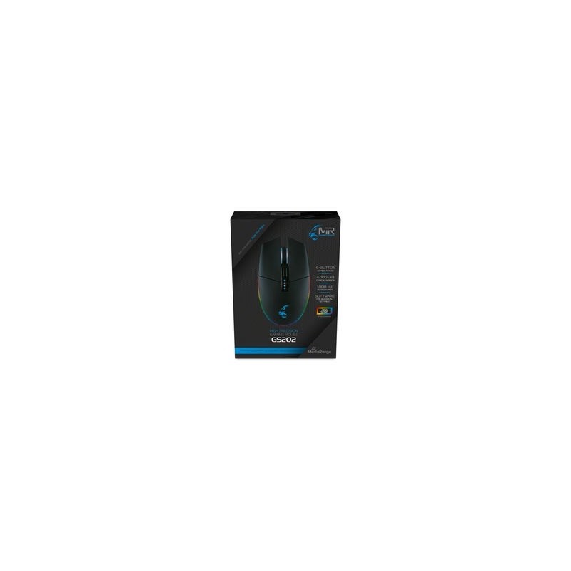 MediaRange MRGS202 myszka Gaming Po prawej stronie USB Typu-A Optyczny 4000 DPI MediaRange MRGS202 myszka Gaming Po prawej stronie USB Typu-A Optyczny 4000 DPI