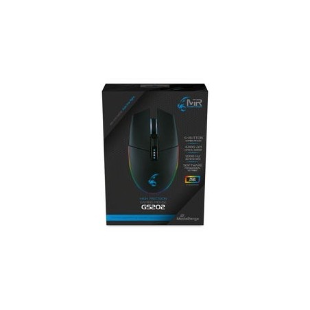 MediaRange MRGS202 myszka Gaming Po prawej stronie USB Typu-A Optyczny 4000 DPI