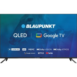 TV 50" Blaupunkt 50QBG7000S 4K Ultra HD QLED, GoogleTV, Dolby Atmos, WiFi 2,4-5GHz, BT, czarny