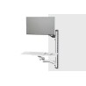 Ramię naścienne pojedyncze 1xLCD + klawiatura, max. 32" i 8kg uchylno-obrotowe 360° (PIVOT)