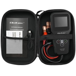 QOLTEC TESTER AKUMULATORA CYFROWY 3W1 Z LCD | 6V | 12V | 24V | 30AH-200AH