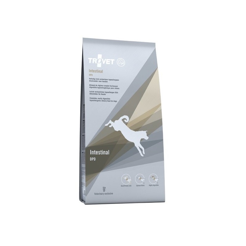 TROVET Hypoallergenic Intestinal DPD z kaczką - sucha karma dla psa - 10 kg