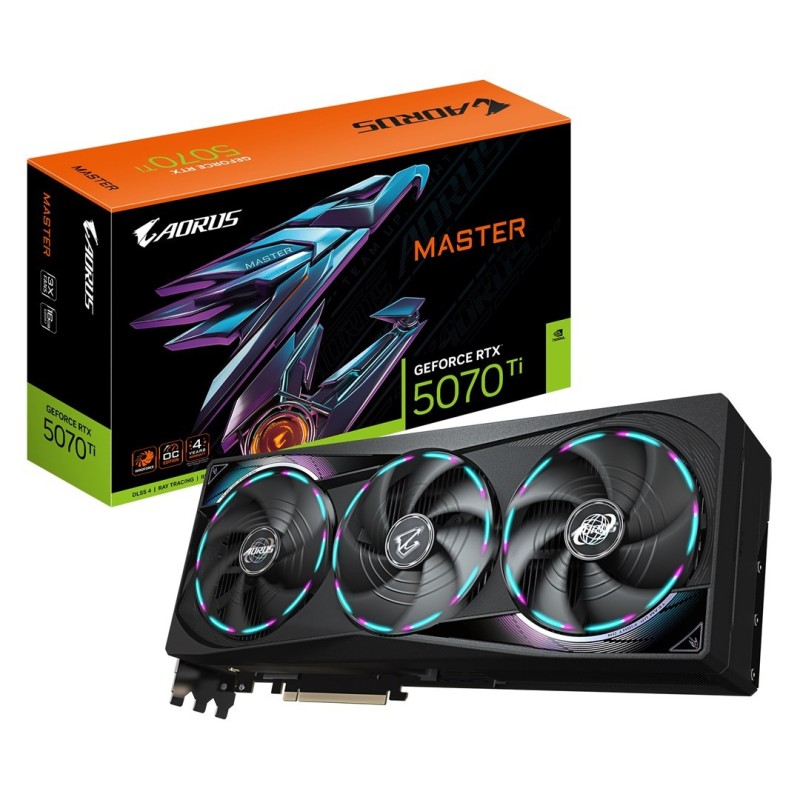 Karta graficzna Gigabyte GeForce RTX 5070 Ti AORUS Master 16 GB GDDR7