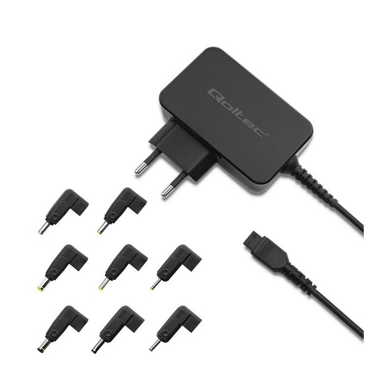 Qoltec Uniwersalny zasilacz do laptopa 30W | Automatyczny | MultiPlug | 8 wtyczek