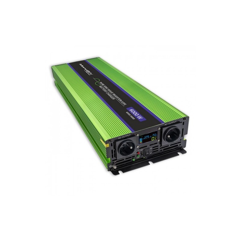 QOLTEC PRZETWORNICA NAPIĘCIA MONOLITH | ŁADOWANIE BATERII | UPS | 3000W | 6000W | 12V NA 230V | CZYSTY SINUS | LCD QOLTEC PRZETWORNICA NAPIĘCIA MONOLITH | ŁADOWANIE BATERII | UPS | 3000W | 6000W | 12V NA 230V | CZYSTY SINUS | LCD