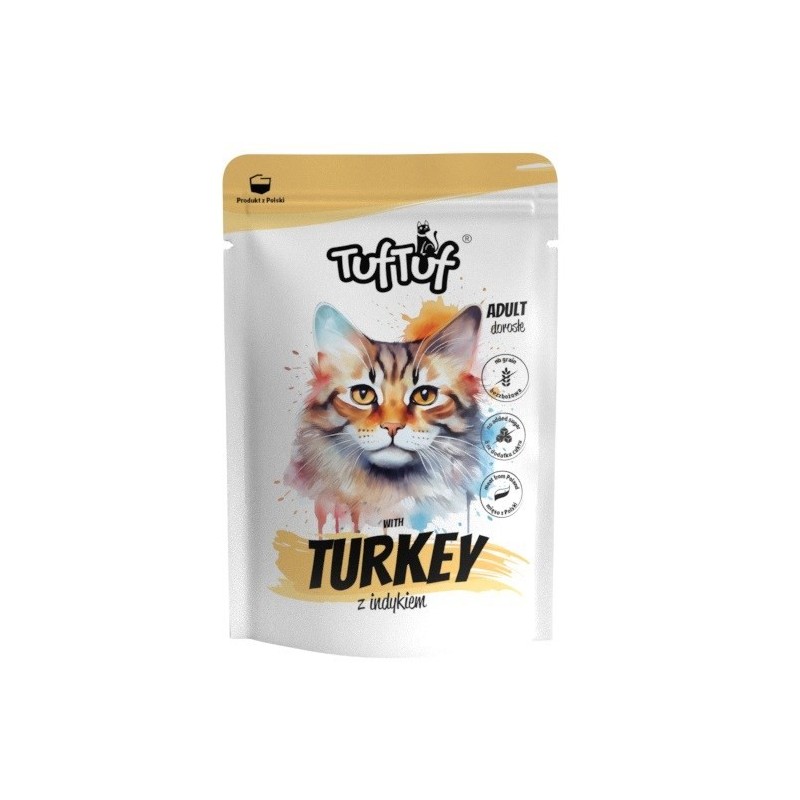 Tuf Tuf Saszetka mielonka z indykiem dla kota 300g