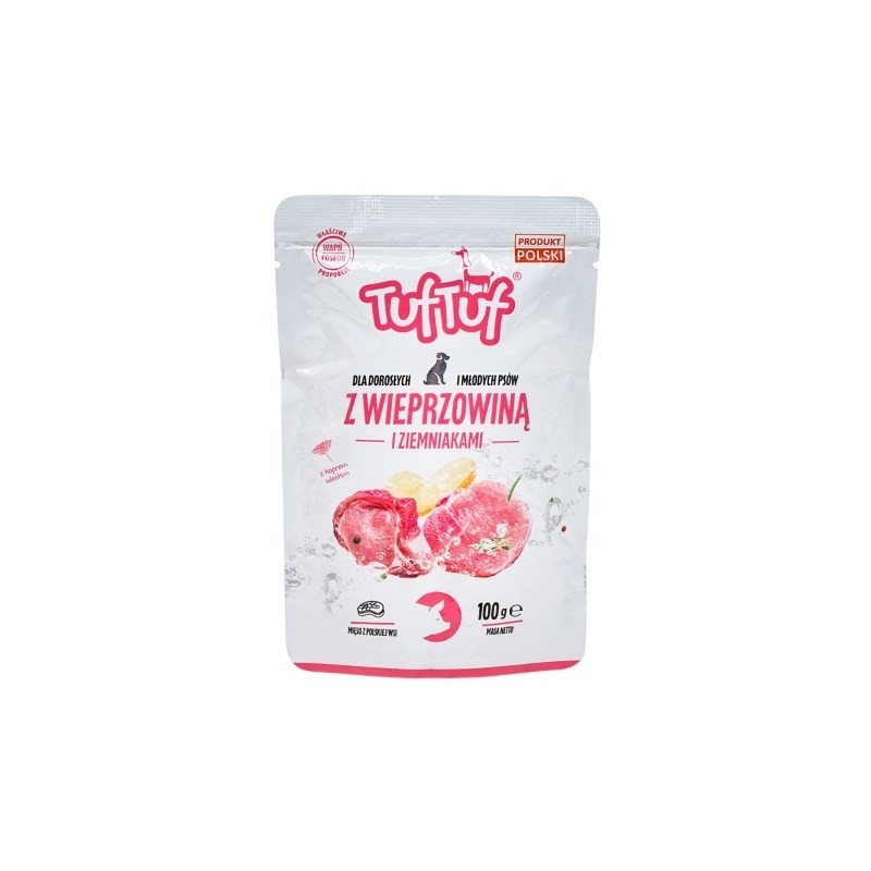 Tuf Tuf Saszetka mielonka z wieprzowiną dla psa 100g