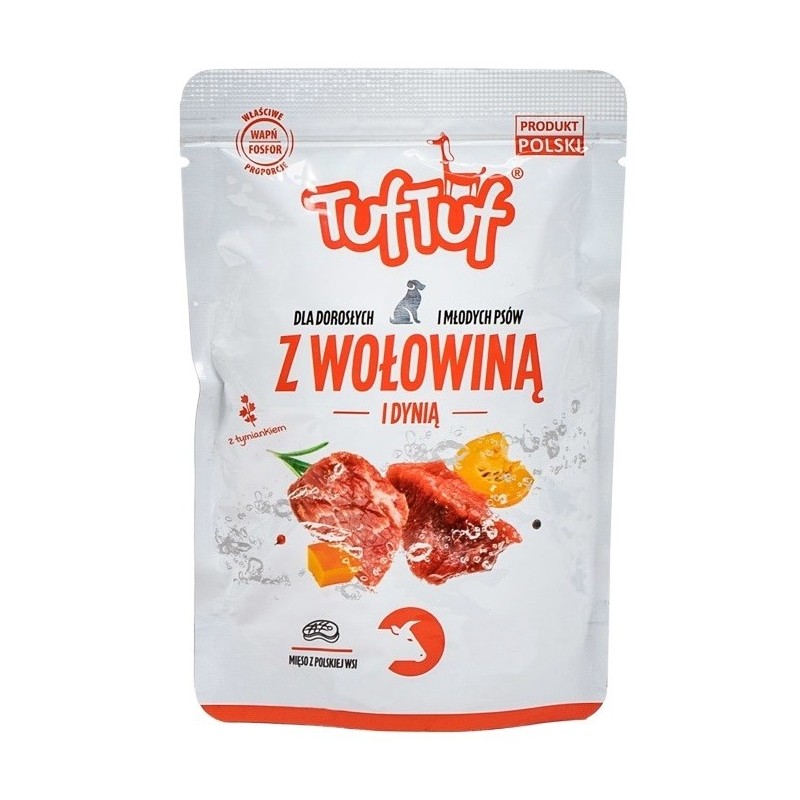 Tuf Tuf Saszetka mielonka z wołowiną dla psa 100g
